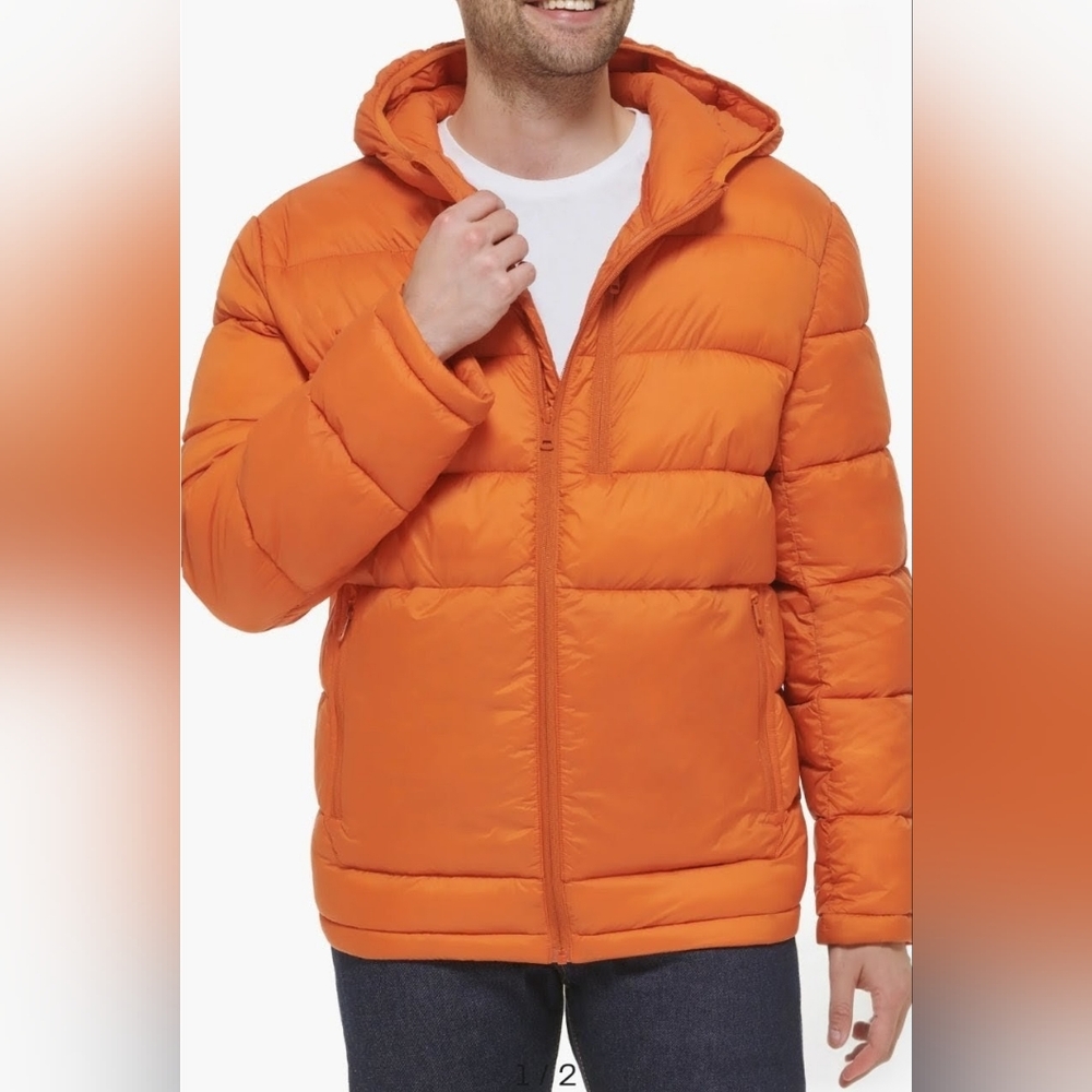 NWT Cole Haan Men’s Hooded Nylon Puffer Jacket